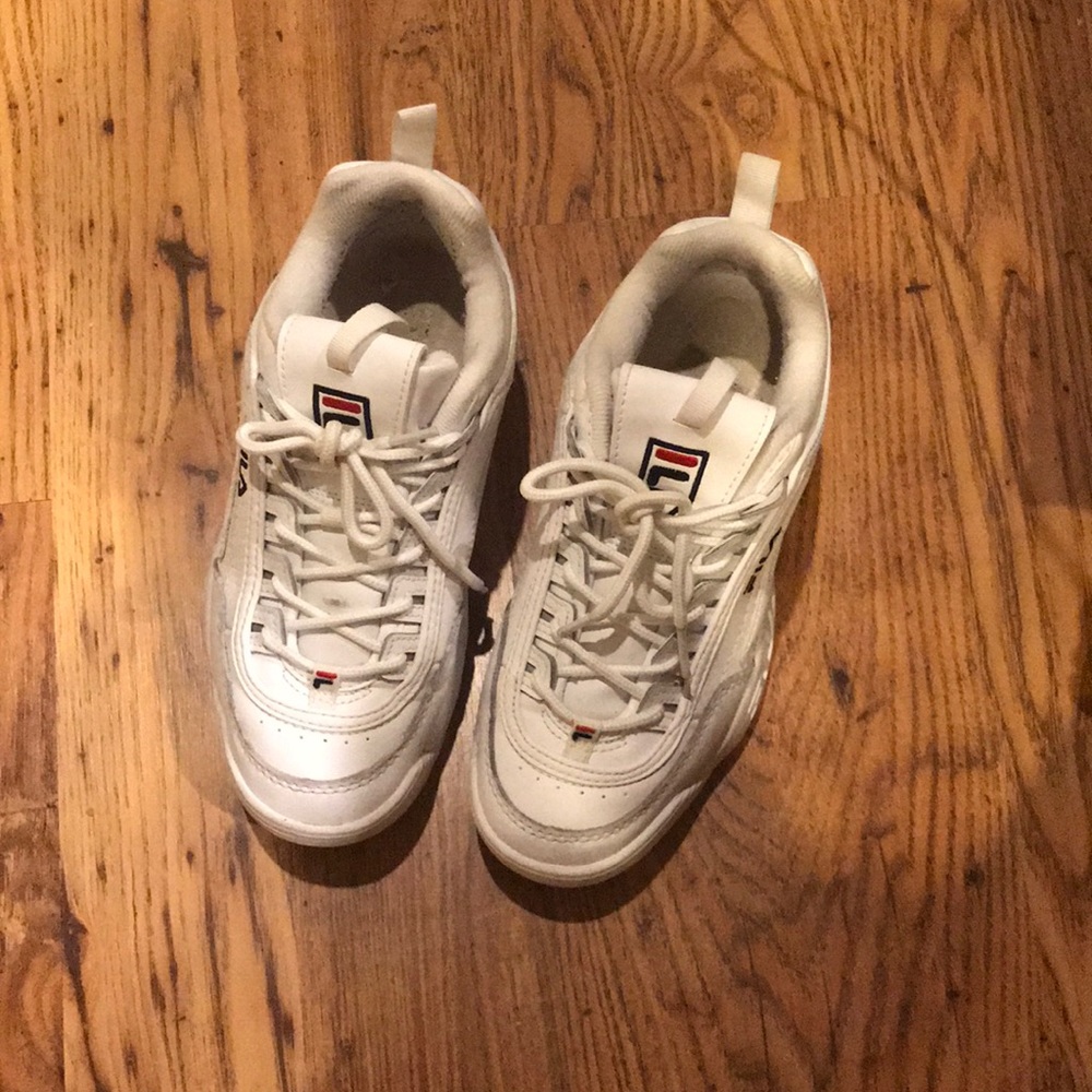 White Fila disrupters